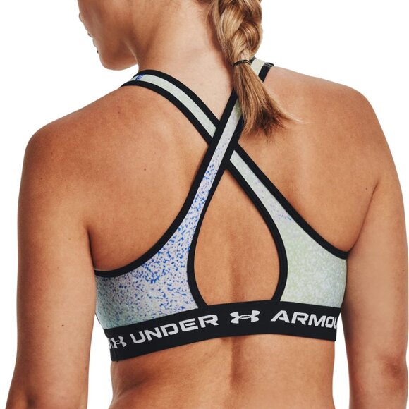 NEW Under Armour Women's Crossback Mid Print Sports Bra XS 136104 - Picture 4 of 4